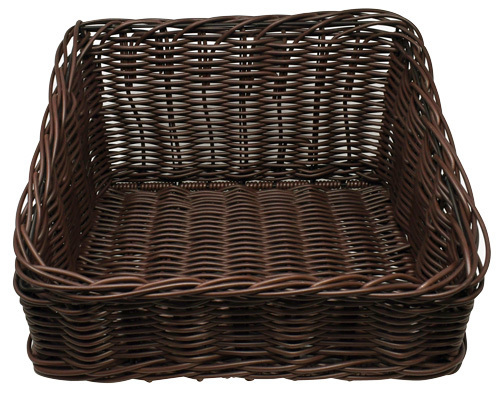 Omcan USA 43111 14.5 x 16.5 x 10 Rectangular Wicker Basket