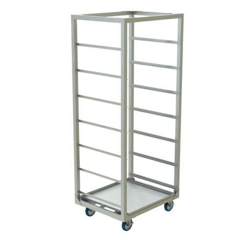 Winholt AL-3207CR-M-DP Aluminum Mobile Crisper Rack with Drip Pan