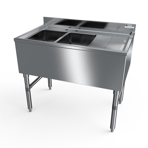 NBR Equipment UD-2-101410-36R Underbar Sink Unit