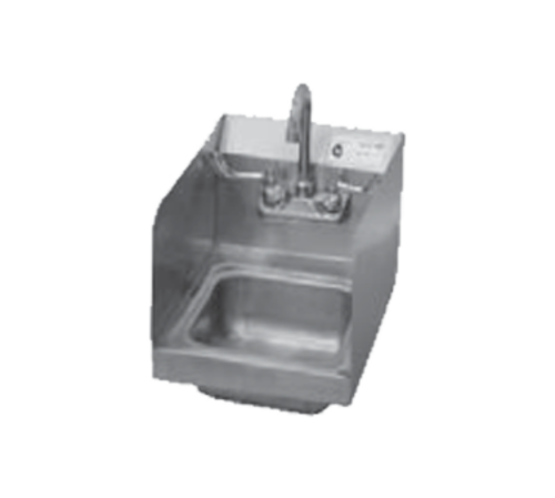 Serv-Ware HS10S-CWP Serv-Ware - Sinks - S/S Hand Sink with Double Splash Guards - 12" W x 16" D x 12" H - Materials: 18 Gauge