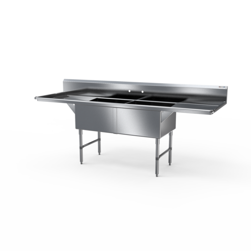 NBR Equipment 2SS-242414LR24-REINF Premium Sink