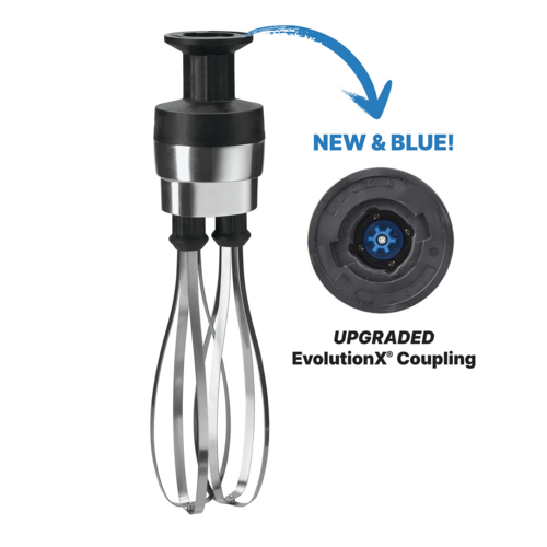 Waring WSB2WX Heavy-Duty Big Stik® EvolutionX® 10” Immersion Blender Stainless Steel Whisk Attachment