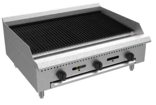 Serv-Ware SCBS-36-SA Serv-Ware - Gas Cooking - 36” Wide Radiant Broiler - Natural Gas - (3) 30