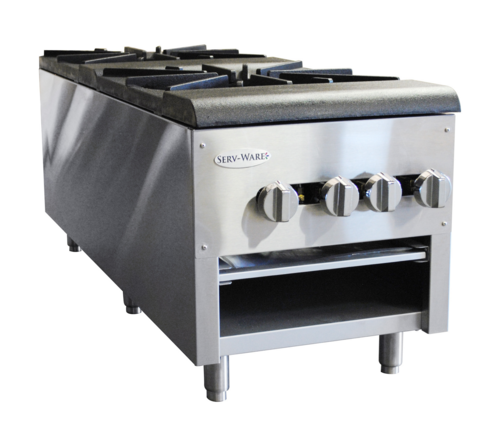 Serv-Ware SSSP-2 Serv-Ware - Gas Cooking - Double Stock Pot Stove - Natural Gas - Dimensions: 18" W x 49.3" D x 20.4" H - BTU/H: 110