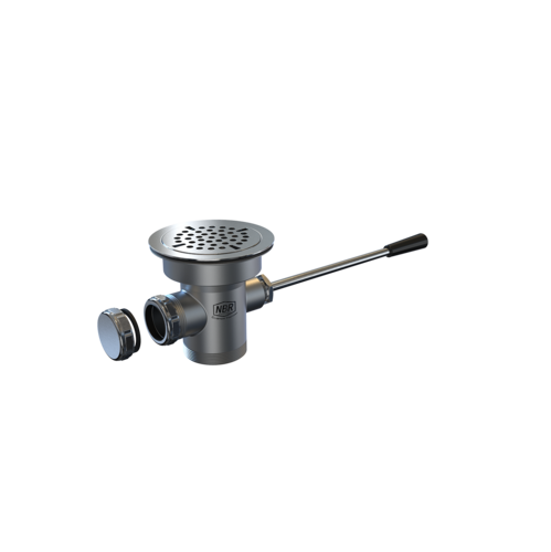NBR Equipment P5LD2 Lever handle waste drain with over flow cap
