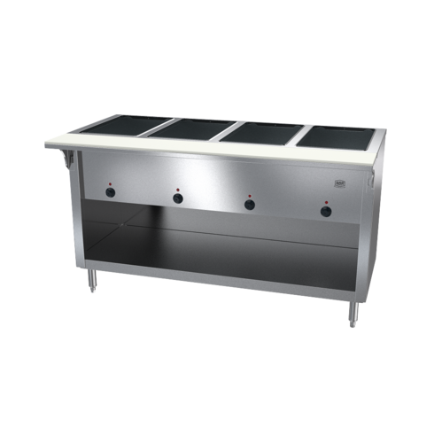 NBR Equipment HT-4SW-240B Hot Food Table enclosed Open Storage Base