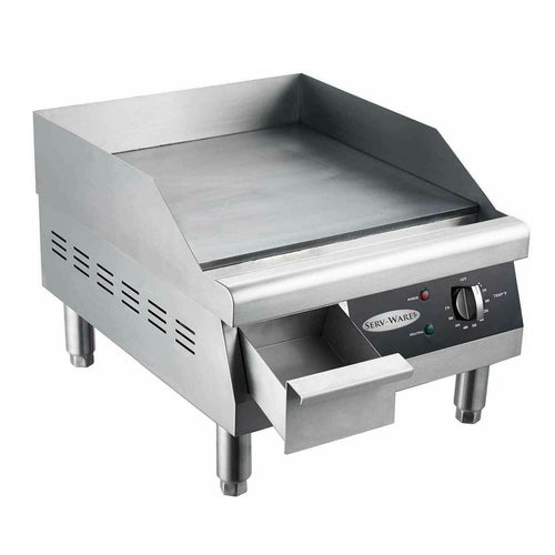 Serv-Ware ETG-16 Serv-Ware - Electric Cooking - Thermostatic Griddle - 16.14" W x 19.76" D x 9.40" H