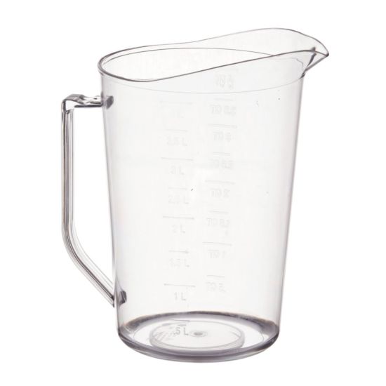Winco PMU-400 4 qt Graduation Markings Clear Polycarbonate Measuring Cup