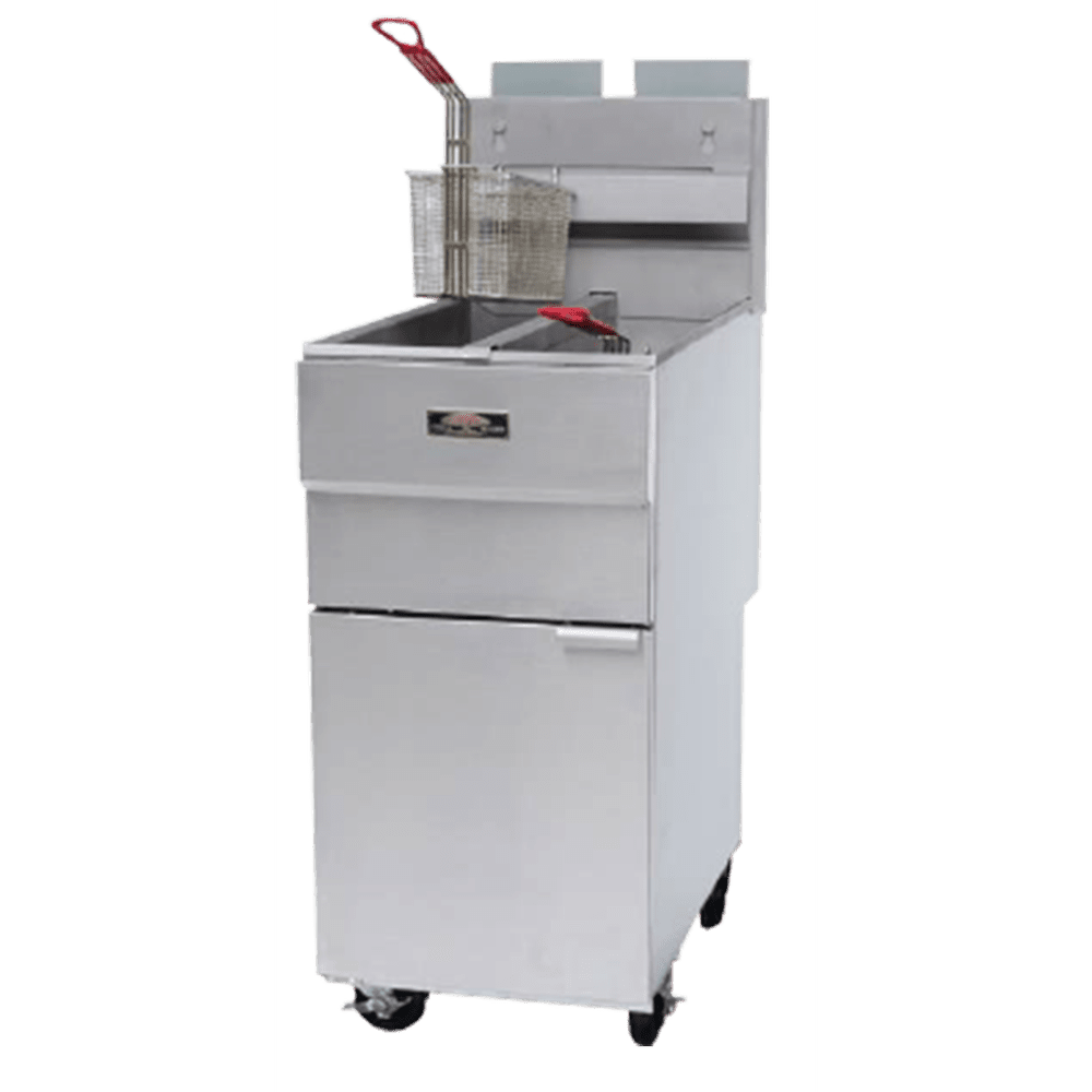 Copper Beech CBF-2525 Split Pot Gas Tube Fryer