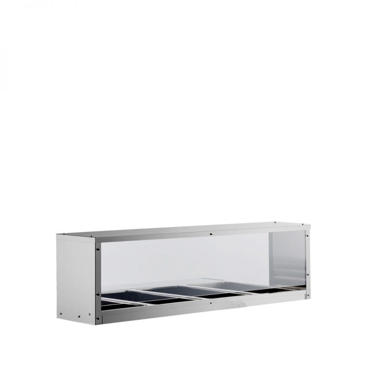 Cook Rite MROS-4ST โ Overshelf/Sneezeguard for CSTEA-4C