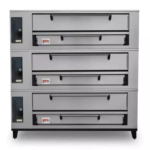 Marsal SD-448 Triple Ovens - 12 18" Pizza Capacity - Natural Gas-285,000 BTU