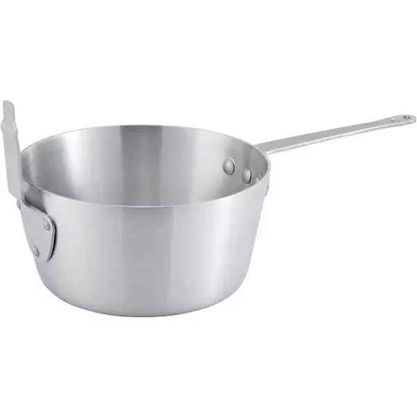 Winco ALSP-10 Fryer/Pasta 10 Quart Aluminum Pan with Hook