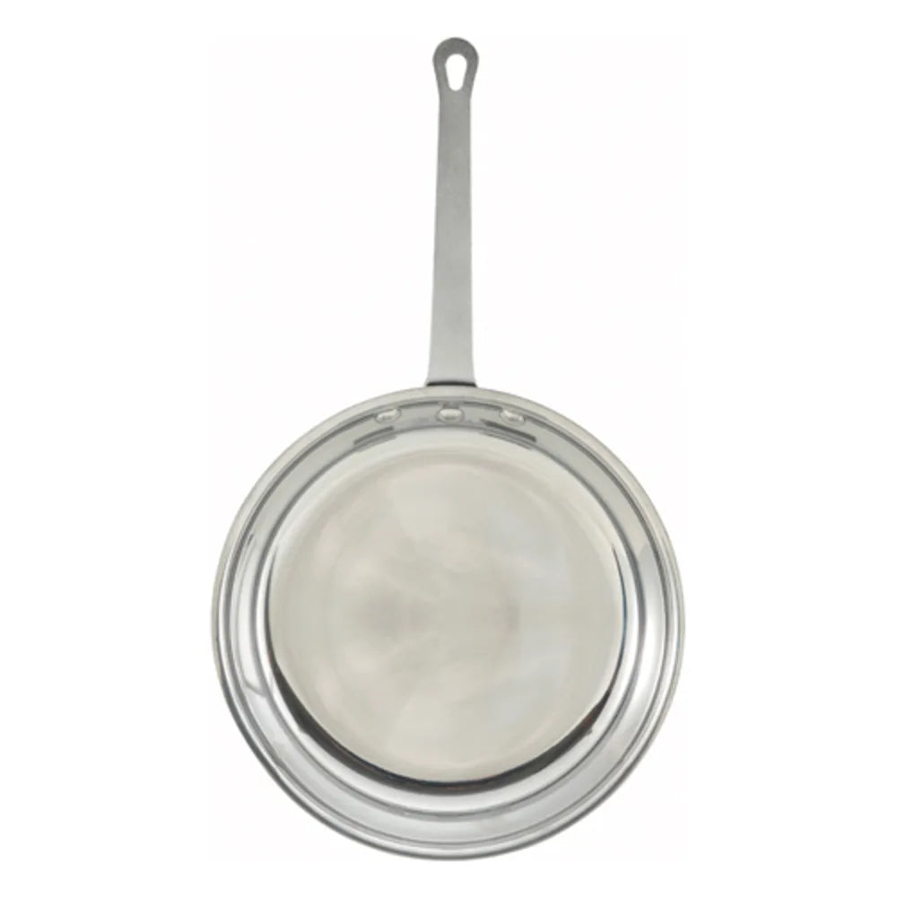 Winco AFP-10 Majestic 10" Aluminum Fry Pan - Mirror Finish