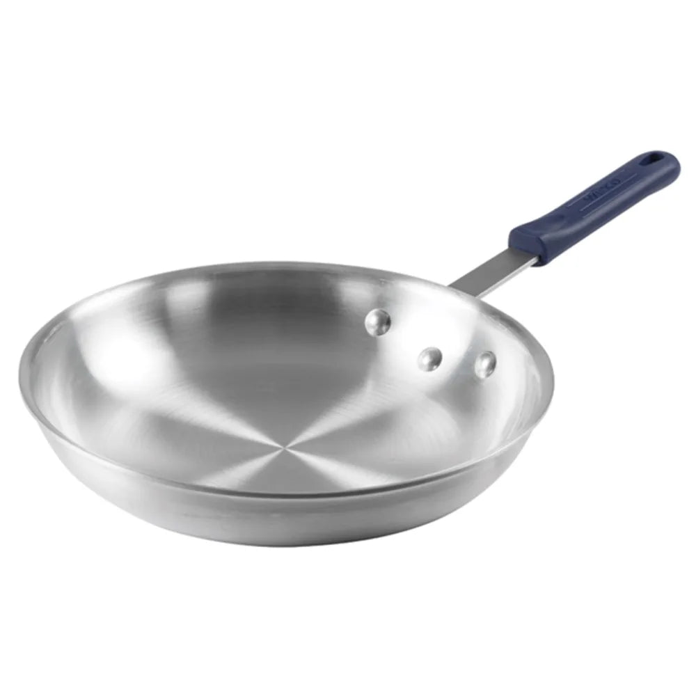 Winco AFP-12A-H Gladiator 12" Aluminum Fry Pan with Sleeve - Natural Finish
