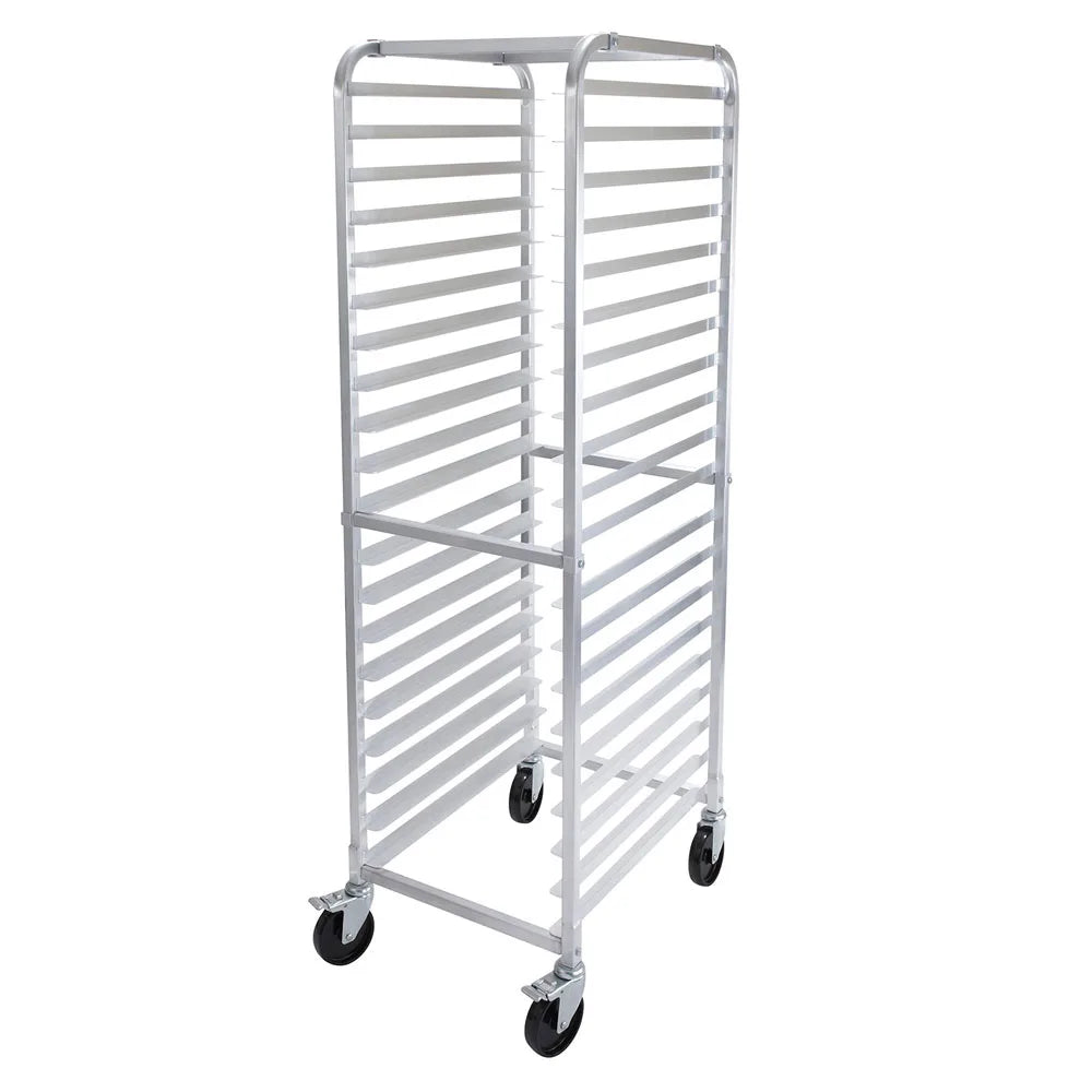 Racking End Sheets Winco ALRK-20BK Aluminum 20-Tier End-Load Sheet Pan Rack Knocked Down