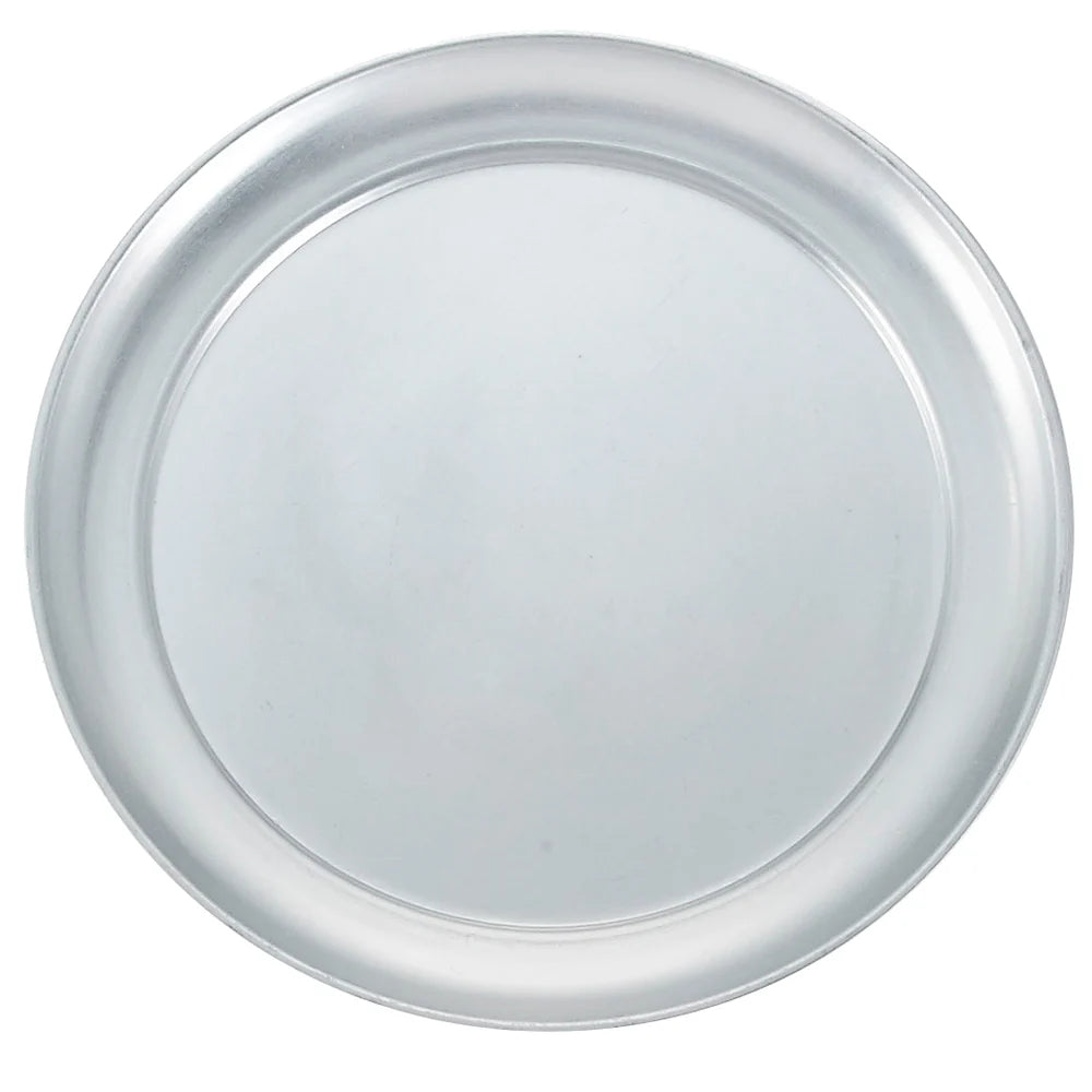 Winco APZT-8 8" Wide Rim Aluminum Pizza Pan