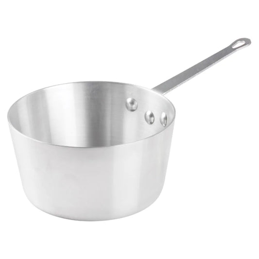 Winco ASP-2SW 2-1/2 qt. Heavyweight Straight Sided Aluminum Sauce Pan