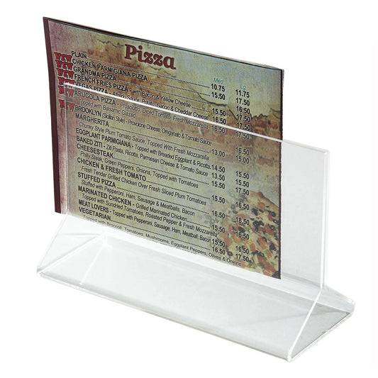 Winco ATCH-53 Acrylic Menu Card Holder, 5-1/2" x 3-1/2"