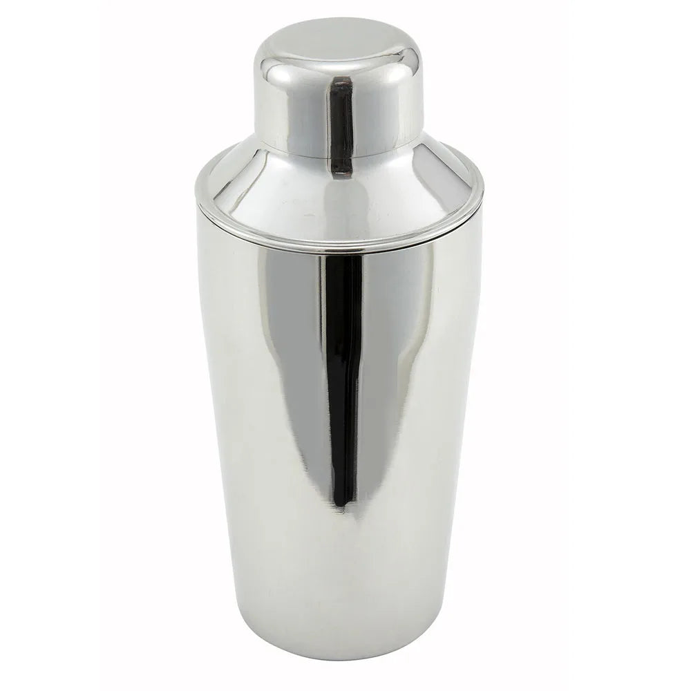 Winco BS-310 10 oz. 3 Piece Stainless Steel Cocktail Shaker