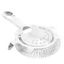 Winco BST-4P 4 Prong Stainless Steel Cocktail / Bar Strainer