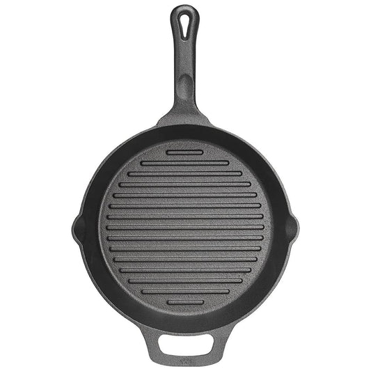 Pre-Seasoned Cast Iron 12 Oyster Grill Pan