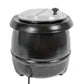 Winco ESW-66 10 Qt. Electric Countertop Deluxe Soup Warmer w/ Insert and Lid - 120v