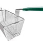 Winco FB-30 Fryer Basket w/ Coated Handle & Front Hook, 13 1/4" x 6 1/2" x 6"