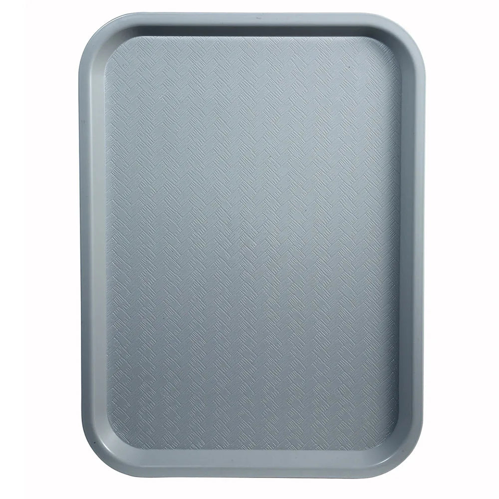 Winco FFT-1014E Gray Plastic Fast Food Tray, 10" x 14"