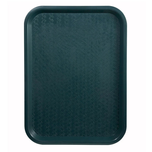 Winco FFT-1418G Green Plastic Fast Food Tray, 14" x 18"