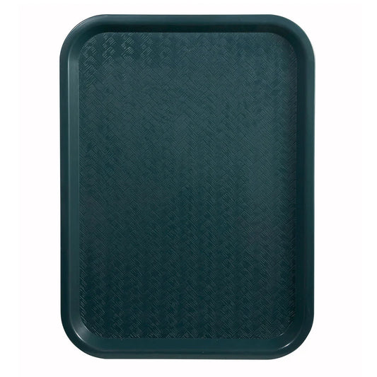 Winco FFT-1418G Green Plastic Fast Food Tray, 14" x 18"