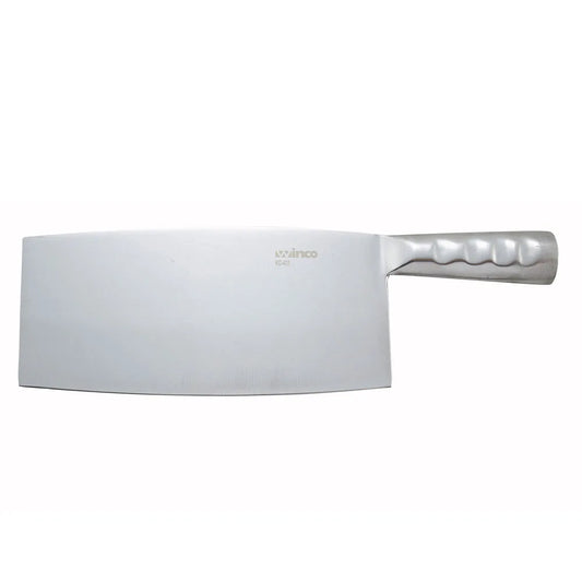 Winco KC-401 8-1/4" Chinese Cleaver with Stainless Steel Handle