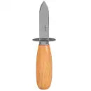 Winco KCL-1 Steel 5-7/8" Oyster/Clam Knife with Wooden Handle