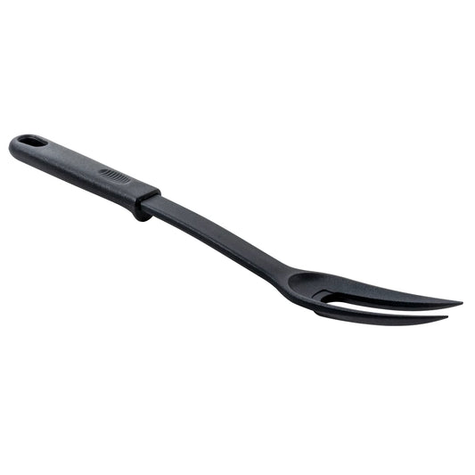 Winco NC-PF2 Black 2 Prong Nylon 12" Cooks Fork