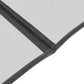 Winco PMCD-14K Black Double-Fold Menu Cover, 9-9/16" x 15"