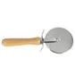 Winco PWC-4 4" Pizza Cutter with Wooden Handle