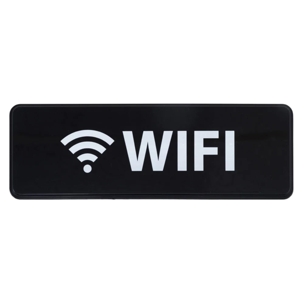 Winco SGN-330 "WiFi" Information Sign, 3" x 9"