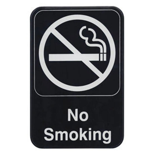 Winco SGN-601 "No Smoking" Information Sign, 6" x 9"