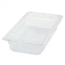Winco SP7302 1/3 Size Clear Polycarbonate Food Pan, 2 1/2" Deep
