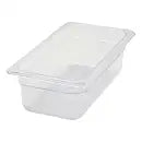 Winco SP7304 1/3 Size Clear Polycarbonate Food Pan, 3 1/2" Deep