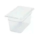 Winco SP7406 1/4 Size Clear Polycarbonate Food Pan, 5-1/2" Deep