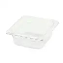 Winco SP7602 1/6 Size Clear Polycarbonate Food Pan, 2 1/2" Deep