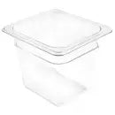 Winco SP7606 1/6 Size Clear Polycarbonate Food Pan, 5-1/2" Deep