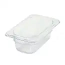 Winco SP7902 1/9 Size Clear Polycarbonate Food Pan, 2 1/2" Deep