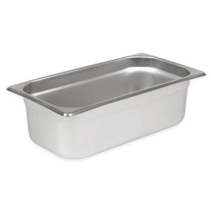 Winco SPJL-304 Anti-Jam Steam Pan - Third-Size 4" Deep 25 Gauge Stainless Steel