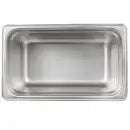 Winco SPJL-404 Anti-Jam Steam Pan - Quarter-Size 4" Deep 25 Gauge Stainless Steel