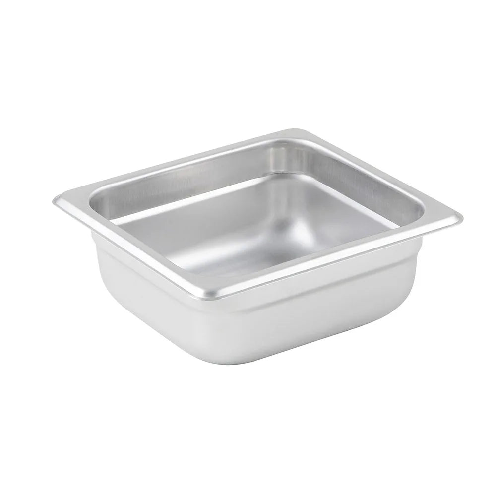 Winco SPJL-602 Anti-Jam Steam Pan - Sixth-Size 2-1/2" Deep 25 Gauge Stainless Steel