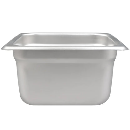 Winco SPJL-604 Anti-Jam Steam Pan - Sixth-Size 2-1/2" Deep 25 Gauge Stainless Steel