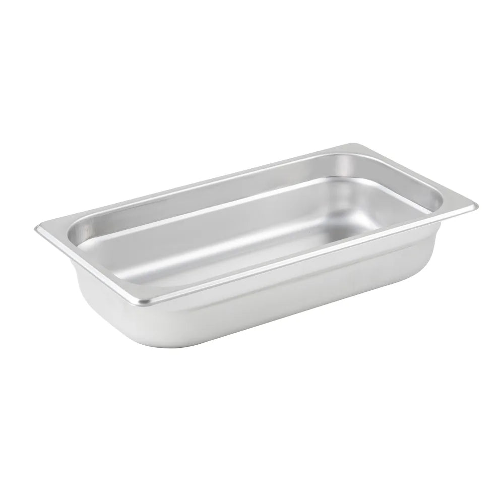 Winco SPJP-302 Anti-Jam Steam Pan - Third-Size 2-1/2" Deep 23 Gauge Stainless Steel