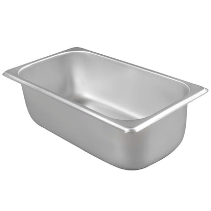 Winco SPT4 1/3 Size Steam Table Food Pan, 4" Deep