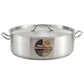 Winco SSLB-30 30 Qt. Induction-Ready Premium Stainless Steel Brazier with Cover